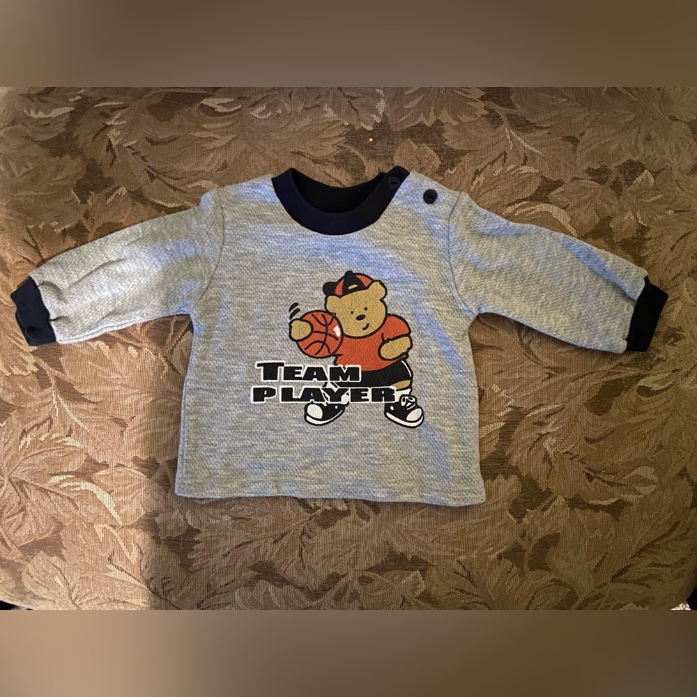 Vintage Cradle Togs Gray Team Player Kids Shirt
